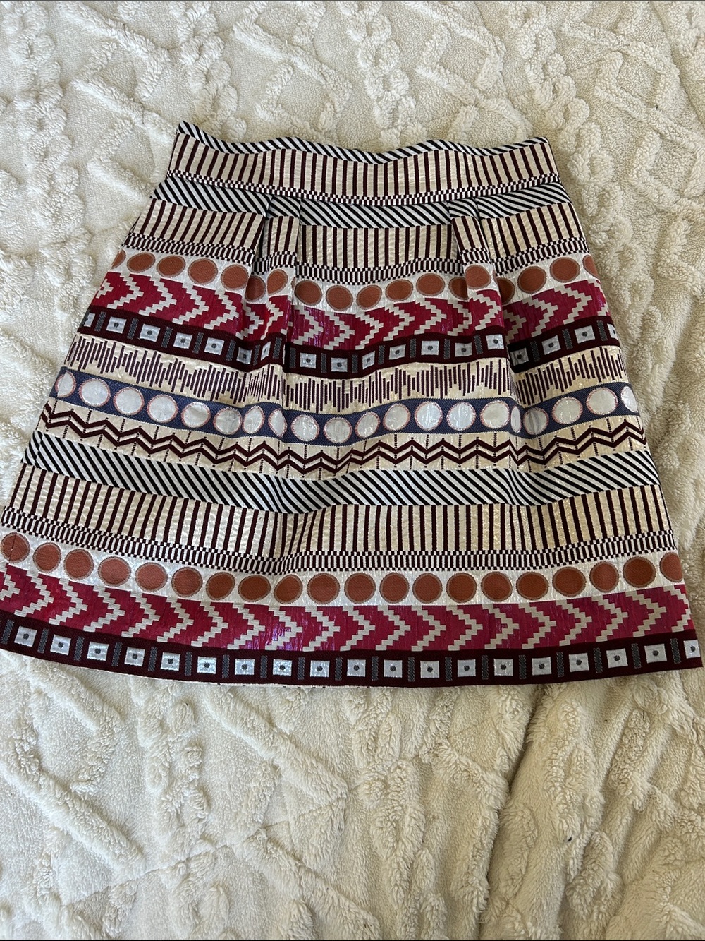 Nomad by Morgan Carper Glistened Geo Mini Skirt with Pockets - Size 4